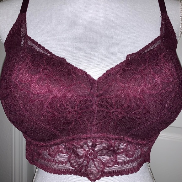 PINK Victoria's Secret Other - 5/25!!! Burgundy Lace Bralette by PINK!